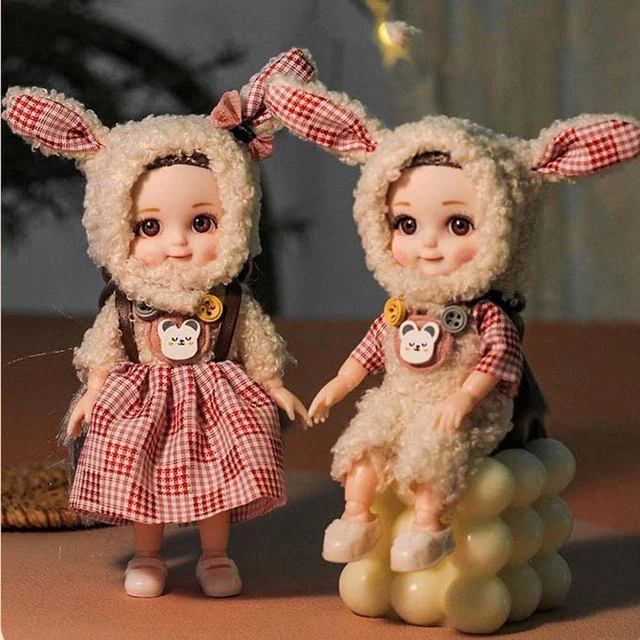 DIY Toy Doll Mini BJD Dolls Pocket Joint Doll Figure Action Toys 1/12 BJD Doll