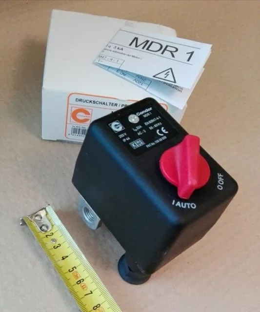 Pressostat Condor MDR 1 pour compresseur MDR-1 EA-11 8-10 bar 250V 4x1/4"