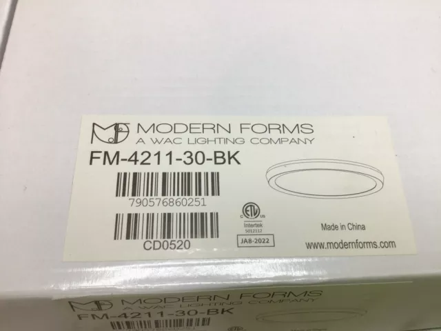 Modern Forms FM-4211-30-BK Argo 1 Light 11 inch Black Flush Mount Ceiling Light