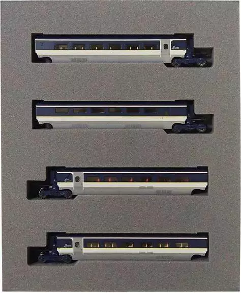 Kato 10-1298 N Gauge Eurostar e300 4 Car Add on Coach Set