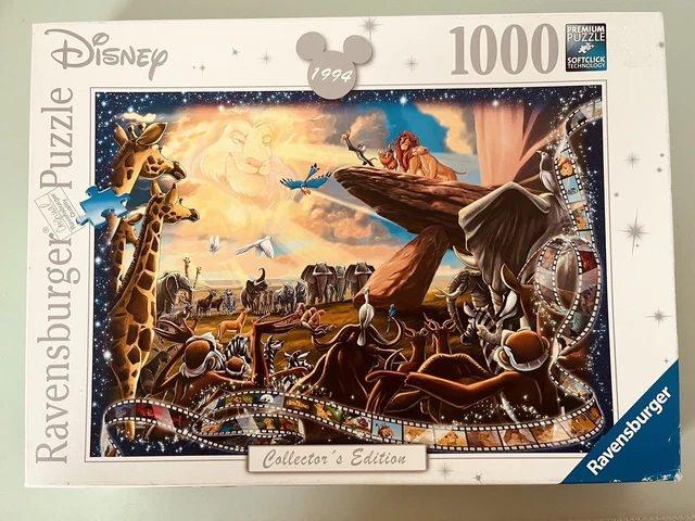 RAVENSBURGER DISNEY THE Lion King Collectors Edition 1000 Piece Jigsaw ...