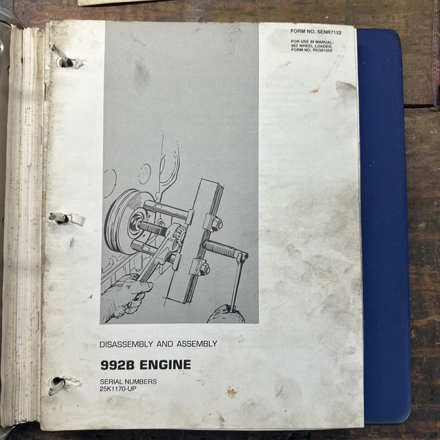 CATERPILLER 992B Disassembly & Assembly Engine Serial 25K1170UP 10.00