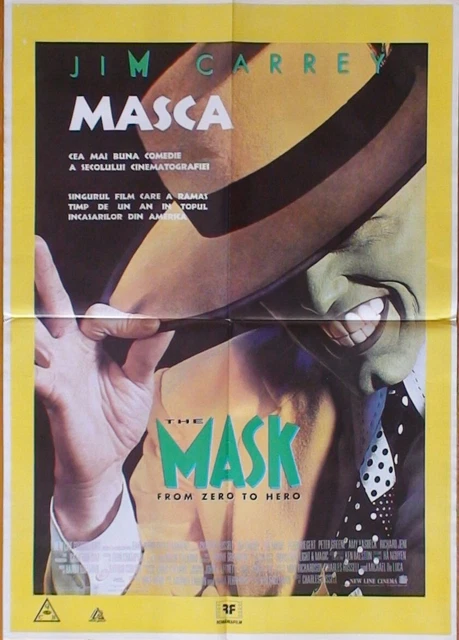 Mask Riegert MOVIE POSTER=THE MASK/MASCAVF948(JIM Carrey, Cameron Diaz, Peter ...
