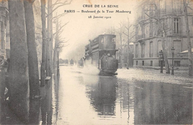 Cpa 75 Paris Crue De La Seine Boulevard De La Tour Maubourg