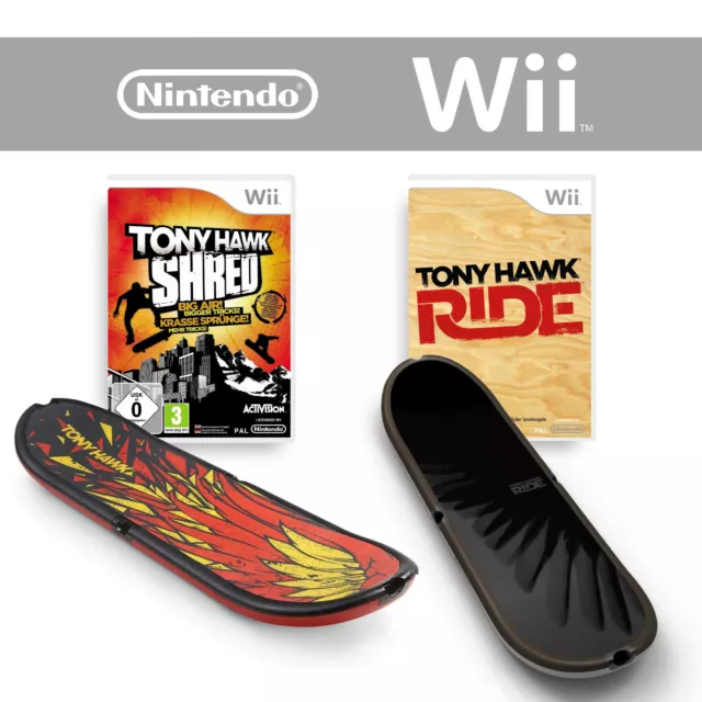 Tony Hawk RIDE oder SHRED Skateboard 🛹 und Spiel Auswahl für Nintendo Wii