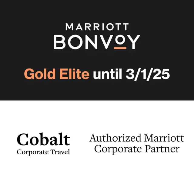 Marriott Bonvoy Gold Elite until 3/1/25 | Direct Upgrade | Marriott Partner
