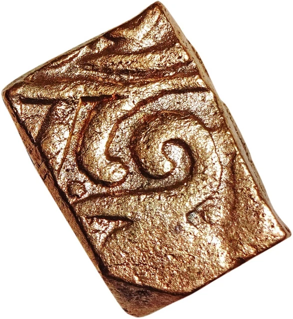 Mughal Empire - Akbar (1556-1605 Ad) Ujjain Mint - Malwa Issue - 1 Falus #Ck48