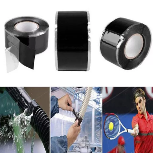 Rubber Silicone Repair Waterproof Bonding Tape Self Adhesive Fusing Repairing AU