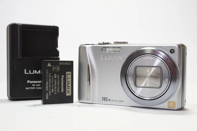 NEAR MINT] PANASONIC Digital Camera Lumix DMC-TZ18 Silver