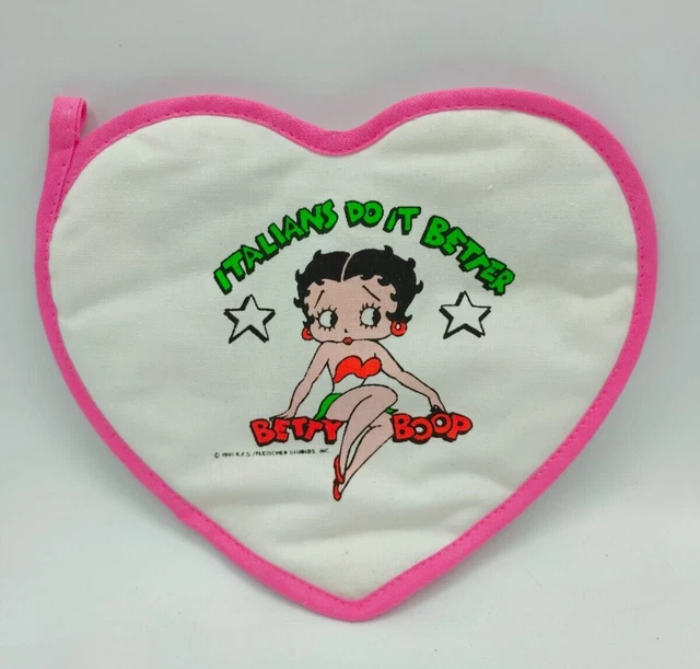 BETTY BOOP cuore presina cucina anni 90 nuovo old stock rimanenza di magazzino