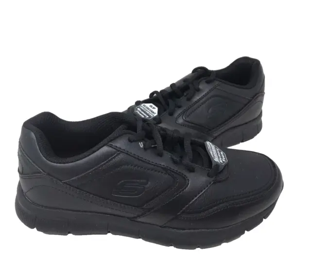 Skechers Women's Work Relaxed Fit Nampa Wyola Blk Sneakers Size:6 #77235 109J