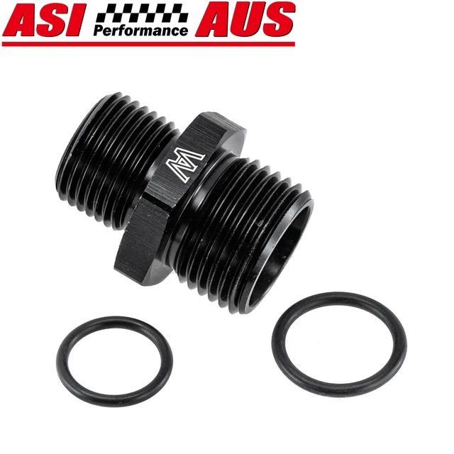 Adaptador Giratorio ORB De 8 A 10, Acople Macho-hembra En Negro, Marca Fasster