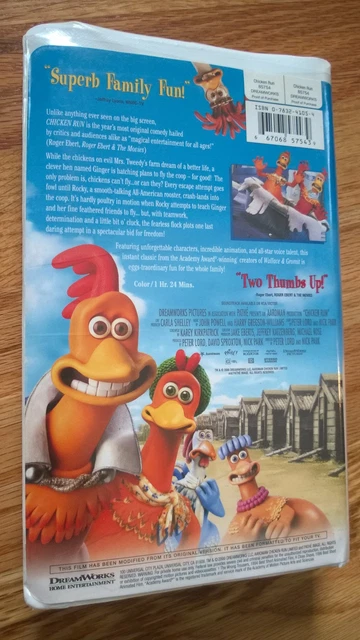 &CHICKEN RUN& DREAMWORKS VHS #85754 £15.84 - PicClick UK
