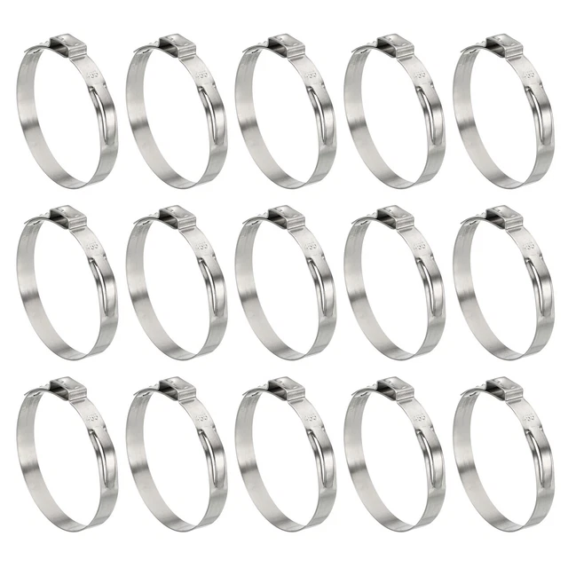 Confezione da 30 Morsetto Cinch PEX 11/16", 304 Anelli Crimpante Acciaio Inox 42,3-45,5 mm