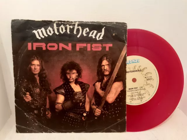 Motorhead - Iron Fist 7" Red Vinyl Record