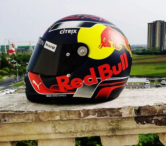 2018 Max F1 Formula 1 Helmet Helm Hand-Paint 1:1 With Hans