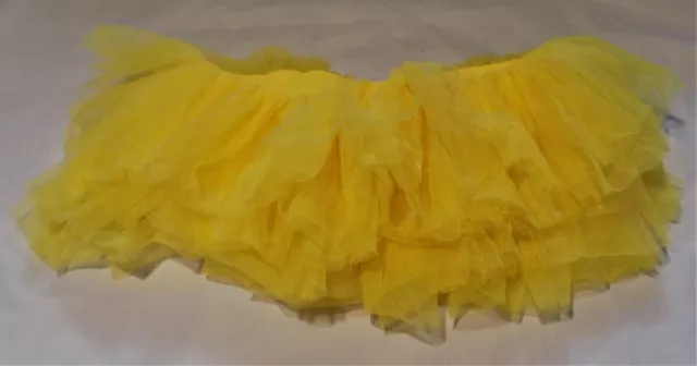 Women's Yellow Layered Tutu Ballet Dance Wear Dancewear Skirt Adult One Size