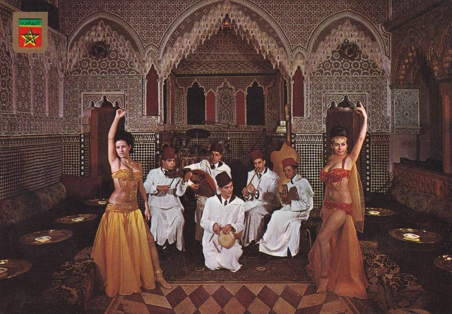 Carte postale postcard 10x15cm MAROC MOROCCO TANGER koutubia danseuses ventre