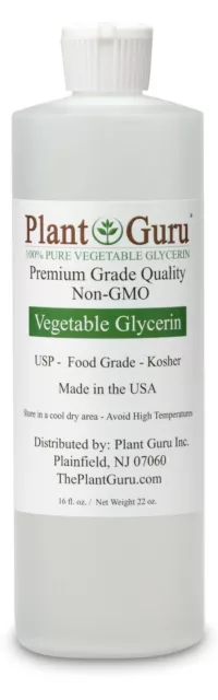 Pflanzliches Glycerin/Propylenglykol 16 Unzen je USP 99,9 % reine Lebensmittelqualität sehr guter Zustand PG 2