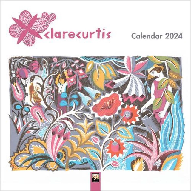 CLARE CURTIS WALL Calendar 2024 (Art Calendar) by Flame Tree Studio