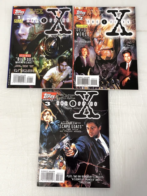 The X-Files Comics Digest 1 2 3 Full Run Lot 3 Topps Comics 1995