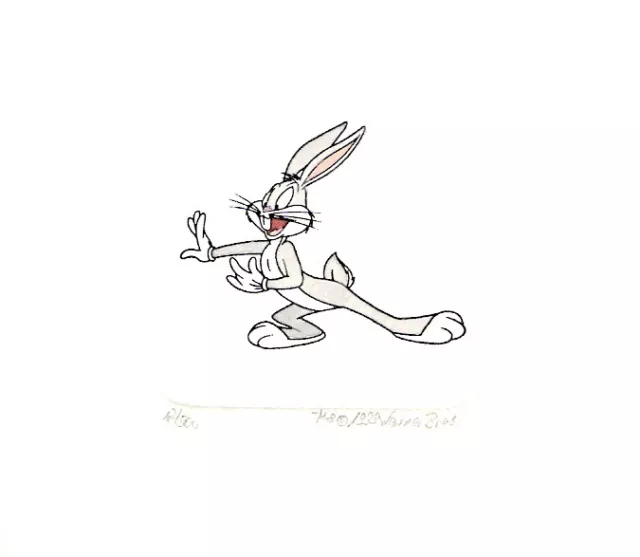 Warner Bros Bugs Bunny Hand Painted Ltd Ed Etching