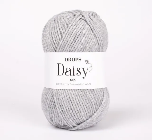 DROPS Daisy DK 100% Merino Wool Knitting and Crochet Yarn