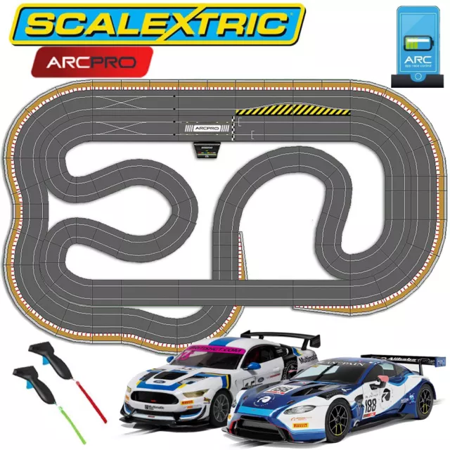 SCALEXTRIC Digital Set SL203 JadlamRacing Layout ARC PRO 2 Car Race of Champions
