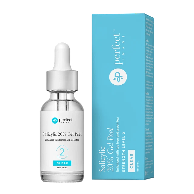 Exfoliación de gel salicílico 20% con aceite de árbol de té extracto de té verde inflamación del acné