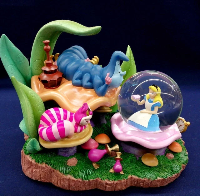 Disney Alice in Wonderland "All in the Golden Afternoons" Snow Globe Music box Disney Alice in Wonderland "All in the Golden Afternoons" Snow Globe Music box