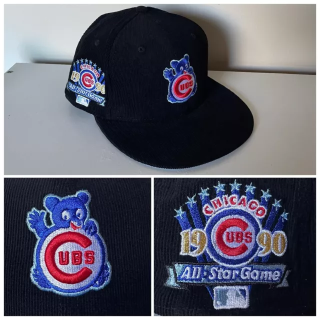 Chicago Pregnant Cubs “1990” Patch Micro Corduroy New Era 59Fifty Fitted Cap Hat