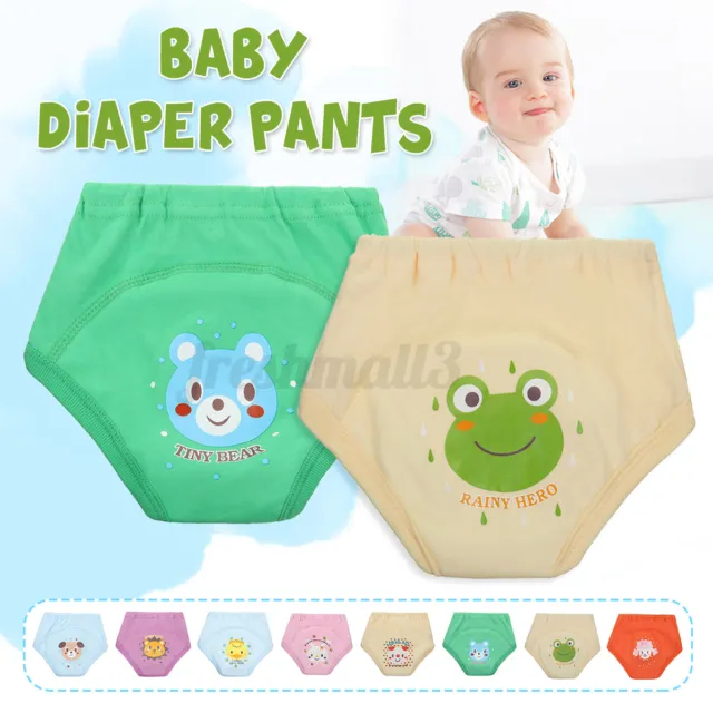 Infant Baby Pants Underwear Washable Reusable Training Nappy Pants Cloth