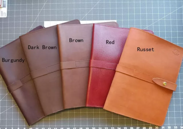 Leather Portfolio (dark brown)handmade in my studio