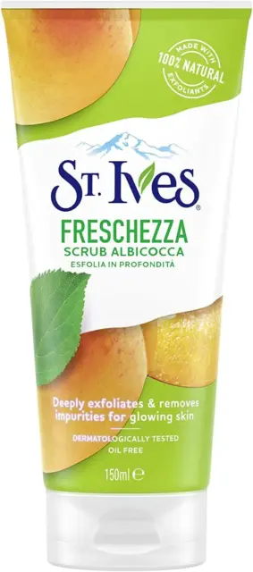 St. Ives Invigorating Apricot Facial Scrub 150ml Pack of 3
