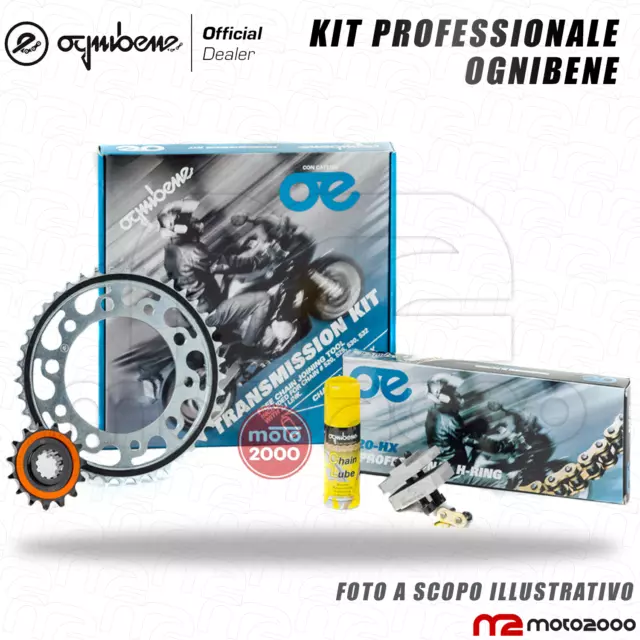 Kit Trasmissione Ognibene Catena Corona Pignone Honda Crf 450 R 2002 2003