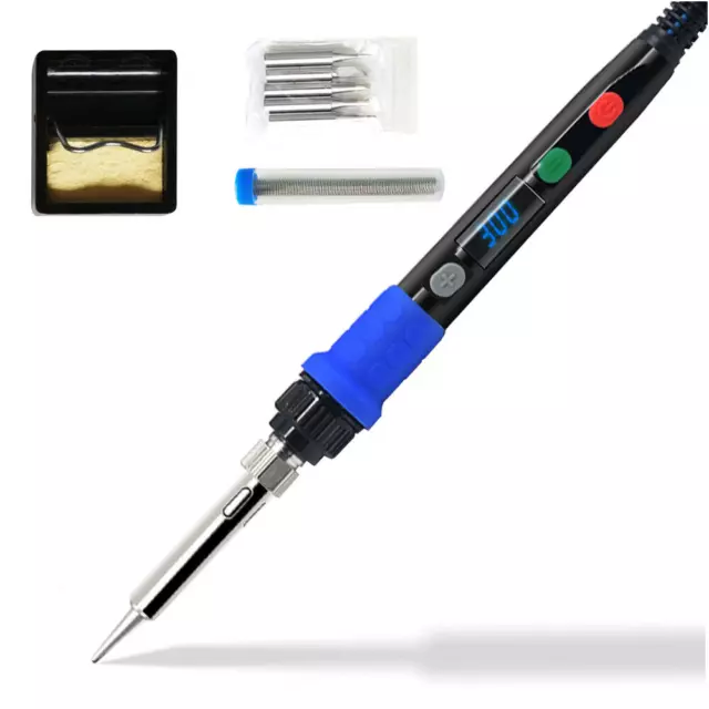 90W Soldering Iron Kit Rapid Heating Variable Temperature PID Welding SMD Tool