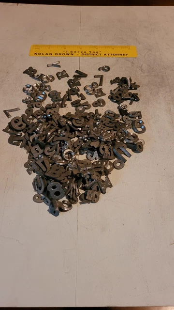 One pound Lot of Lead Xray Letters Markers