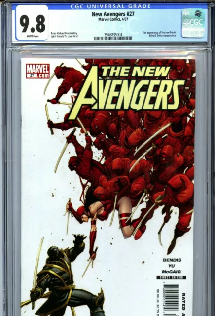 🔥 New Avengers #27 Cgc 9.8 Nm/M 1St Clint Barton As Ronin Marvel Comics 2007🔥