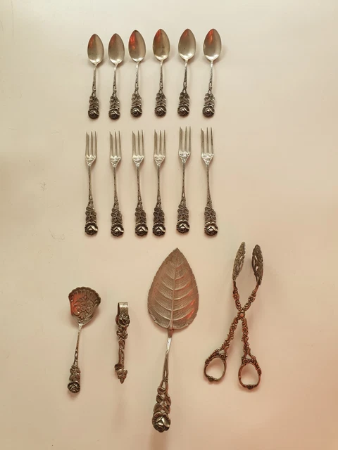 Cubiertos Antiguos de Plata