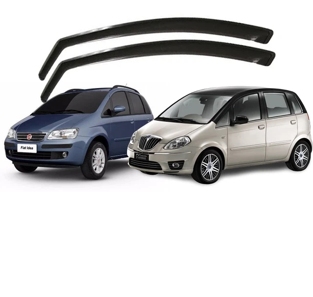 Farad – Kit Di 4 Deflettori D'aria Anteriore/posteriore Per Fiat Idea Dal 2003, Materiale Antischeggia, Design Su Misura