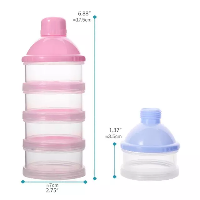 Baby Milk Powder Dispenser Infants Box Reusable Feeding Organizer