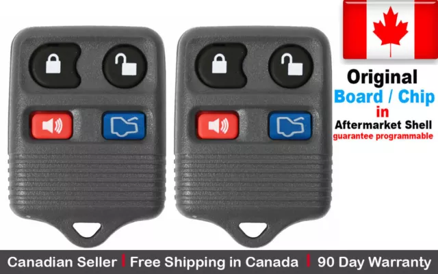 2x OEM Replacement Keyless Entry Remote Control Key Fob For Ford Lincoln Mercury