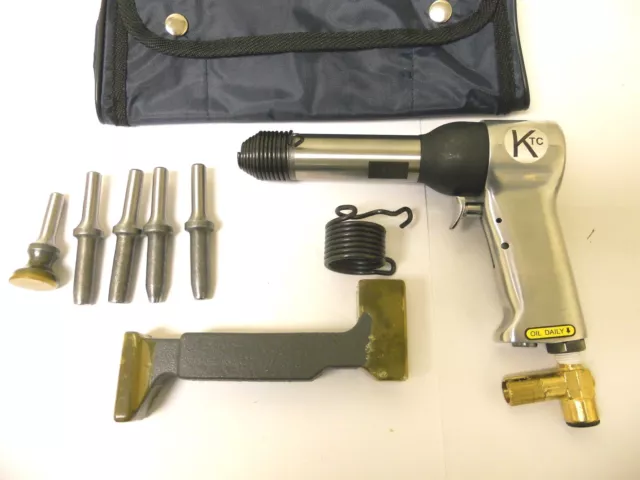 Rivet Gun Kit w/ 4x rivet Gun  Bucking Bar Rivet Sets and Tool Pouch BRAND NEW