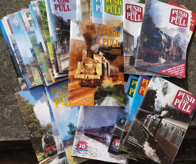 42 Editions Push and Pull Keighley & Worth Valley Glossy Magazines 1996 - 2006 !