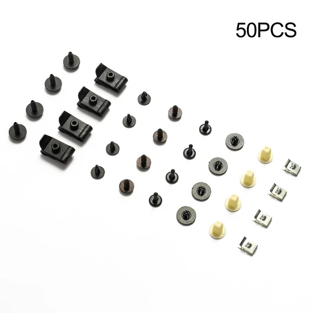 clips de fixation voiture, Garniture de couvercle de sous moteur, 60pcs 5 types Clip de fixation de bouclier inférieur de capot de moteur de voiture Clips Voiture Universel Rivet clips de fixation voiture, Garniture de couvercle de sous moteur, 60pcs 5 types Clip de fixation de bouclier inférieur de capot de moteur de voiture Clips Voiture Universel Rivet