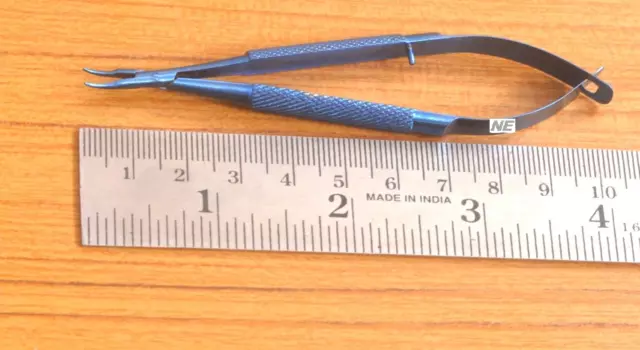 New Titanium Curved Micro Needle Holder Length 10 cm Ophthalmic Surgical Inst