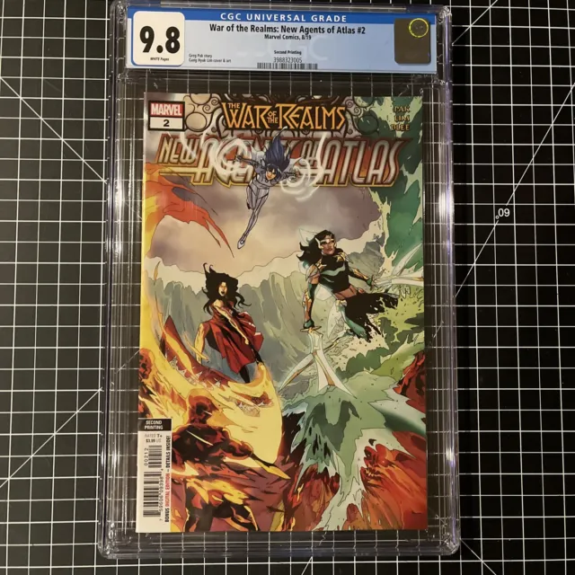 🔑🔥War of the Realms: New Agents of Atlas #2 9.8 CGC 2nd Print 1st Sword Master