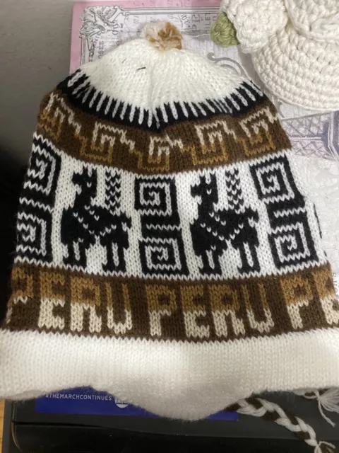 Peruvian Chullo Wool handwoven Hat