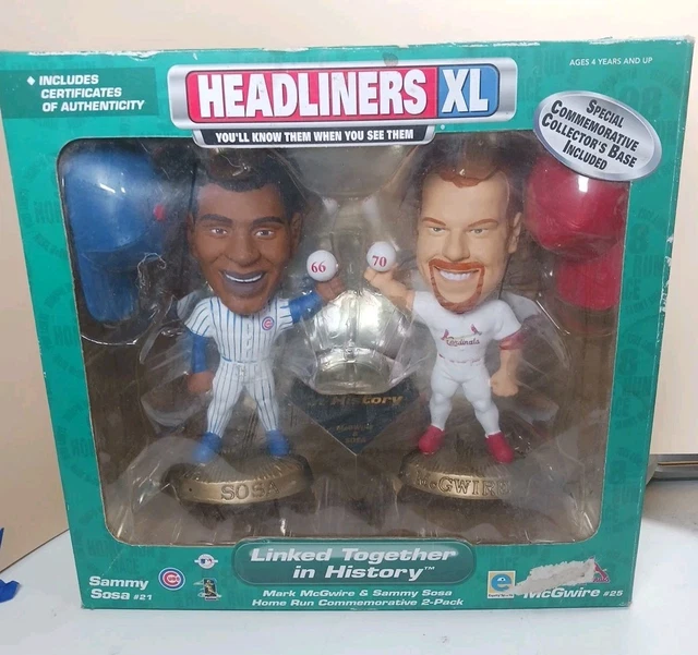 Mark McGwire & Sammy Sosa フィギュア 2-Pack Sammy Sosa & Mark McGwire Headliners XL Figures The Great