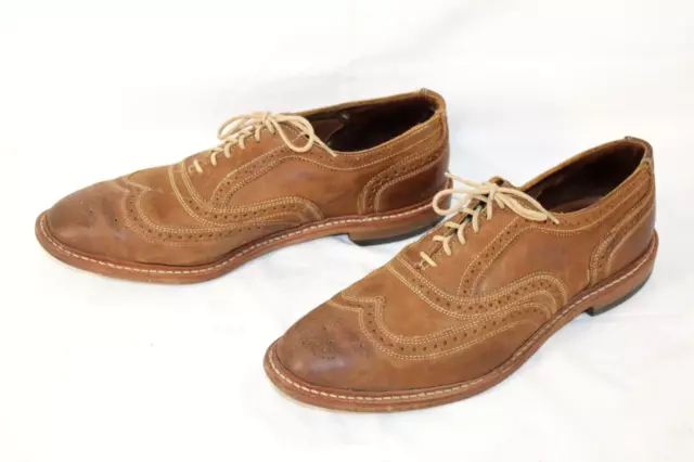 Allen Edmonds Leather Cap Toe Oxford Dress Shoes Men's 11 EEE, Brown
